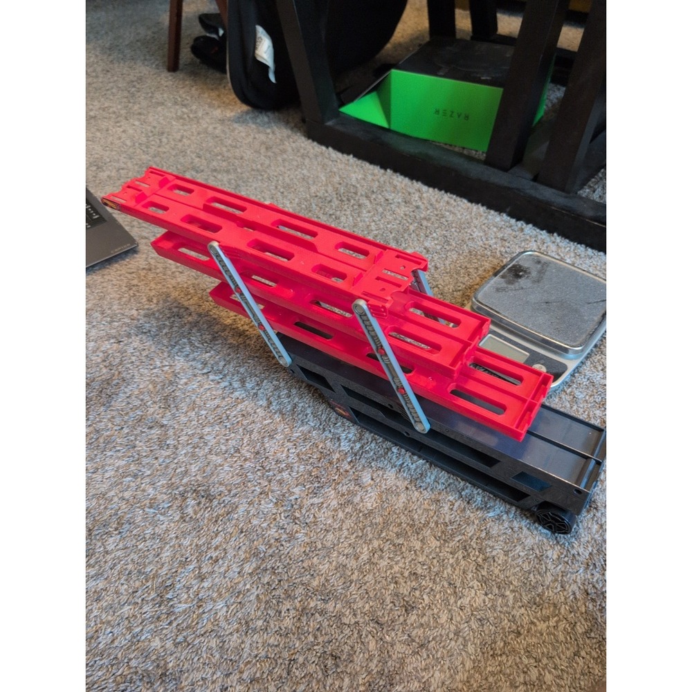 Hot Wheels Multi Tier Trailer Red Gray for Mega Hauler Holds 50 Cars